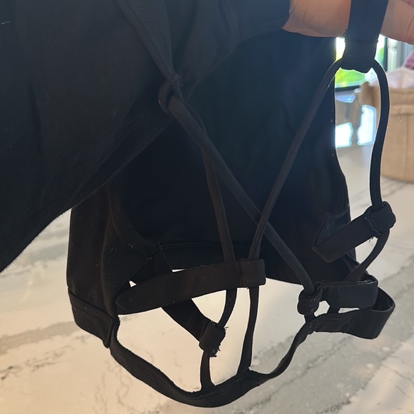 Aerie Chill.Play.Move. High Neck Open Back Design Sports Bra - Picture 3 of 4